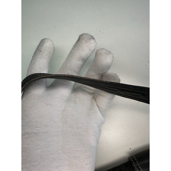 DAMAGED - COACH Soho Black Shoulder Bag Leather Canvas Archive Purse Y2K 3628 - Picture 5 of 12